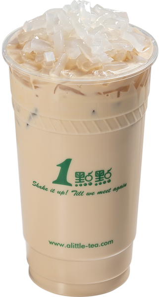 Black Milk Tea With Coconut Jelly